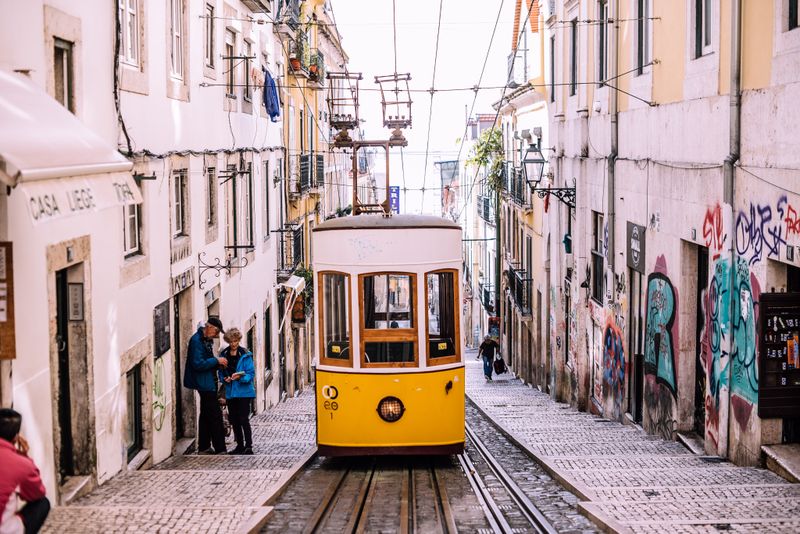 Train in Lisbon by Robenson Gassant